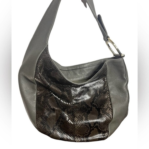 GUCCI Python Greenwich Hobo Shoulder Bag in Excellent Condition, leather - Picture 4 of 15